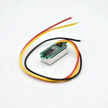 0.28-tolline DC 0-100V 3-Juhtmeline Mini Näidik pinge meetri Voltmeeter LED-Ekraan, Digitaalne Paneel Detektor Jälgida Vahendid LT00036
