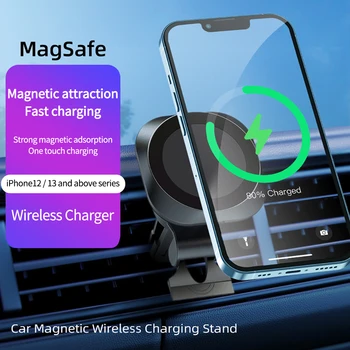 15W Magnet Auto Juhtmeta Laadija puhul Macsafe iPhone 13 12 pro max mini Air Vent Auto Hoidikut Seiske Auto Laadimine