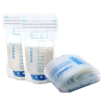 30Pcs Beebi Ladustamise Kotid rinnapiima 250Ml Tervishoid Vaba Baby Safe Ema Piim Külmikus Söötmine Kotid Imiku Ladustamine Piim Kott