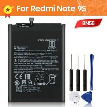 BN55 Telefoni Aku Xiaomi Märkus 9S Note9S 5020mAh Asendamine Aku + Tool 3.87 V