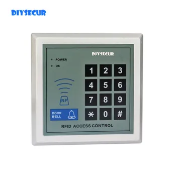 DIYSECUR RFID Lähedus ID-Kaardi Lugeja, Klaviatuuri Kanne Lukk Ukse Access Control System Kit koos 10 Keyfobs