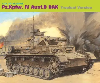 DRAGON 6976 1/35 Mõõtkavas Pz.Kpfw.IV Ausf.D DAK Troopiline Versioon Mudeli Komplekt