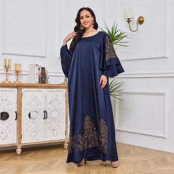 Eid Pool Maroko õhtukleit Profileerimine Moslemi Elegantne Naiste Dubai seal kaftan Islami araabia Ramadan Pikk Kleit Jalabiya Vestidos