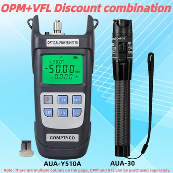 FTTH Kiudaineid Tester Tööriista Komplekt (Valikuline) AUA-Y510A (OPM -50 ~+26dBm)Optiline Power Meter&(30/1/10/20/50mw RAAMSEADUSEGA)Visuaalne Süü Locator