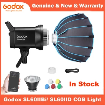 Godox SL60IID SL60II D SL60IIBi SL60II Bi COB LED Video Valgus 2.4 G APP Kontrolli Pidev Valgustus SL60W Täiendatud Softbox