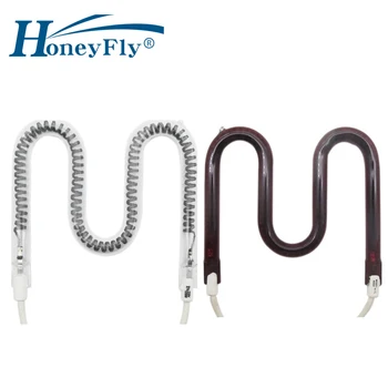 HoneyFly M-Kuju Infrapuna-Carbon Fiber Lamp 1200W 220V 114mm Elektriline Soojendus Lamp Ruby Ühe Spiraal Kuivatamine Kvarts Toru