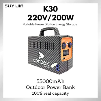 K30 55000mAh Kantav Energia Salvestamise 200Wh 3.2 V LiFePO4 Mobiil Toide Telefon Undamine Sülearvuti Kaamera Mini Fänn, Telkimine
