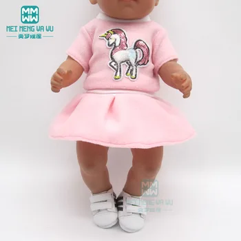 Nukk clotehs Sport kostüümid, kleidid, kingad 43 cm mänguasi uus sündinud nukk Ameerika OG Tüdruku kingitus