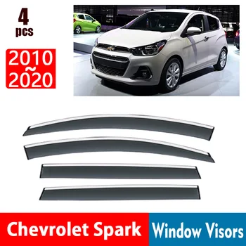 NÄITEKS Chevrolet Spark 2010-2020 Aknas Visiirid Rain Guard Windows vihmakate Kilpi Varikatus Kilp Vent Valve Varju Kate Sisekujundus