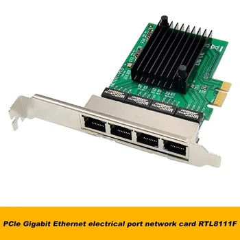 Pci-E X1 Gigabit Võrgu Kaart Pci-Express 4-Port Ethernet Võrgu Kaart Rtl8111f Ethernet Lan Kaart