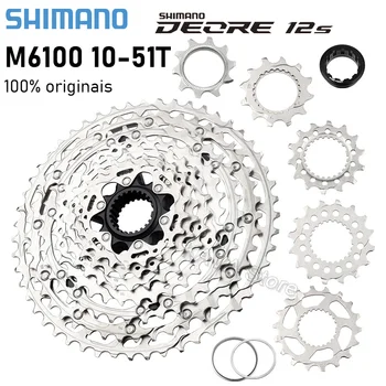 Shimano Deore CS-M6100 12S Kasseti M6100 Micro Ik Hammasratas MTB Mootori 12V K7 10-51T Mountain Bike Jalgratta Hammasratas Osad