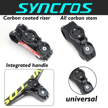 Syncros MTB Integreeritud Jalgratta Lenkstangi Ülemine Kaas Reguleeritav Arvuti Mount Eest Wahoo/Bryton/CAT EYE Cycing Bike Garmin Omanik