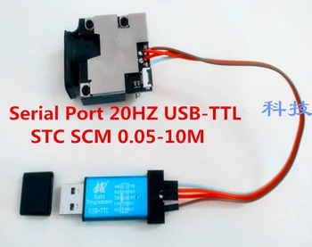 Tööstus-Moodul 620-690nm Laser Suur Mõõtetäpsus +/-1mm Serial Port 20HZ USB-TTL STC SCM-0.05-10M laser Kauguse Mõõtmise Andur