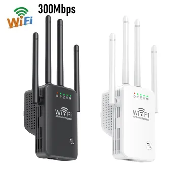 WiFi Laiendid Signaali Korduva 2,4 GHz WiFi Võimendi 300Mbps Lihtne Setup 4 Antenni pikamaa Kodu Ethernet Port